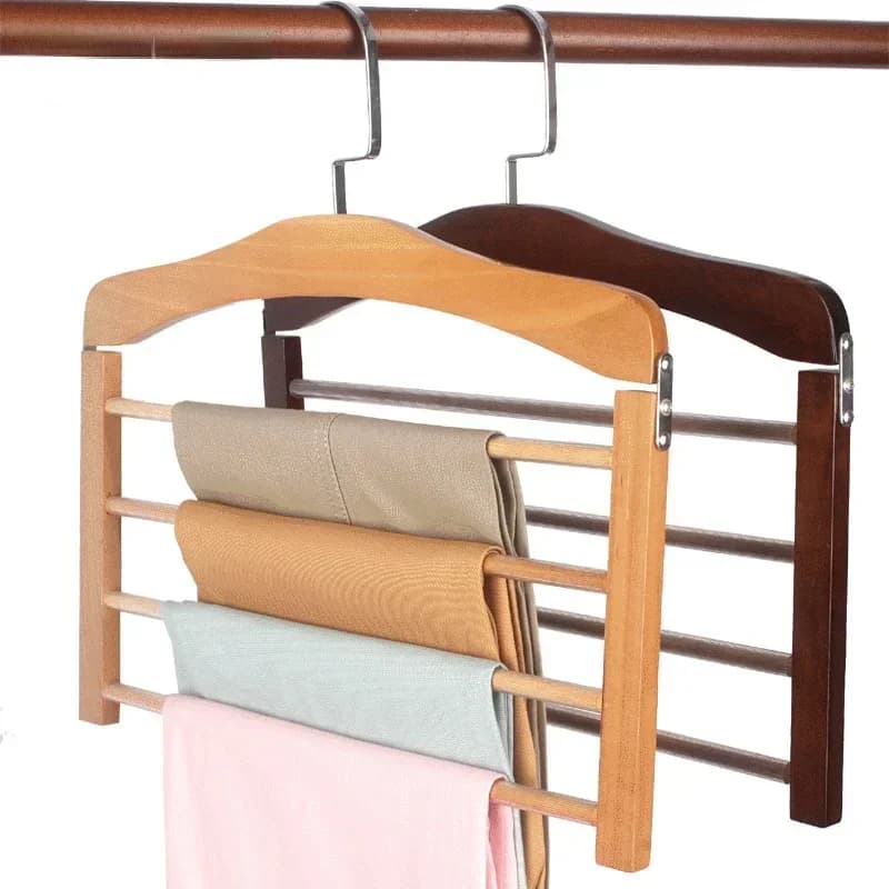 Cintres en Bois pour Vêtements, viser, viser, viser, viser, viser, Écharpes, viser Multiples, 4 Couches