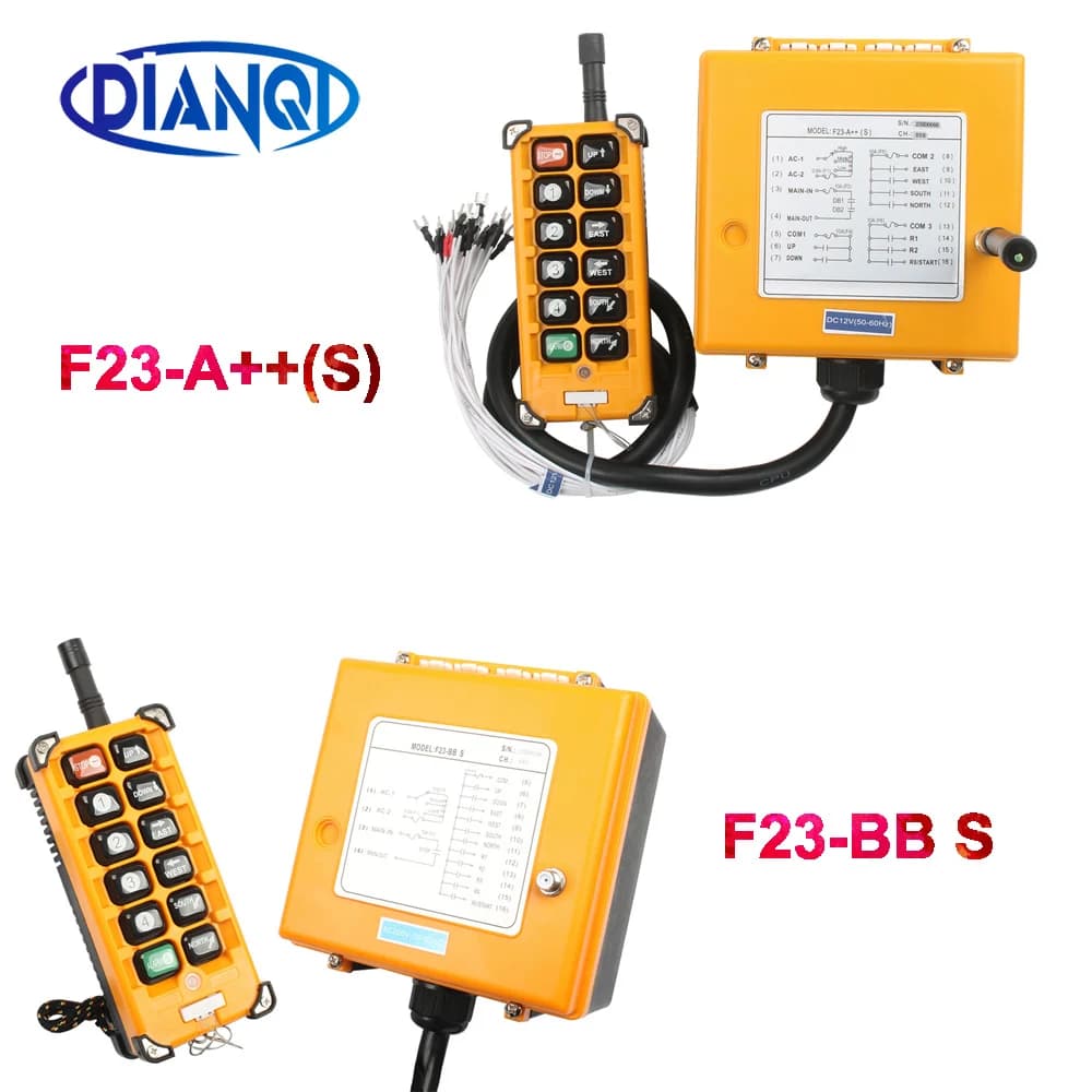 F23-BB A ++ S Radio Sans Fil Industrielle télécommande commutateur contrôle de vitesse Palan Grue Contrôle Ascenseur Grue 8/10 canaux