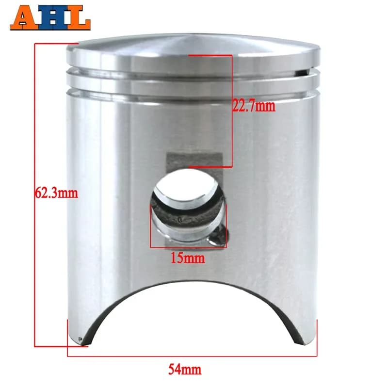 AHL-Kit piston et segments STD, alésage 54mm, pour HONDA NSR250 Nbackpack 250, crevette ériane P3, 1 jeu
