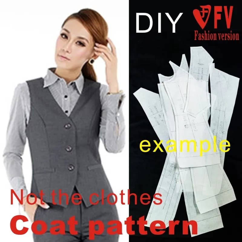 Beau vêtement professionnel pour femmes, conception de coupe standard, dessins, gilet, modèle de vêtements 1:1, BWT-26