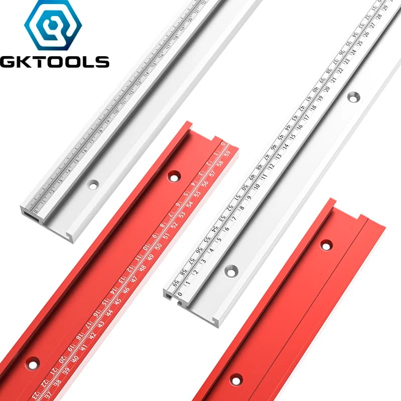 Arrêt d'onglet standard pour établi, table de toupie, calcul d'infraction de type 45, piste en T de travail, rainure en T, chute, 800mm, 1000mm, 1220mm