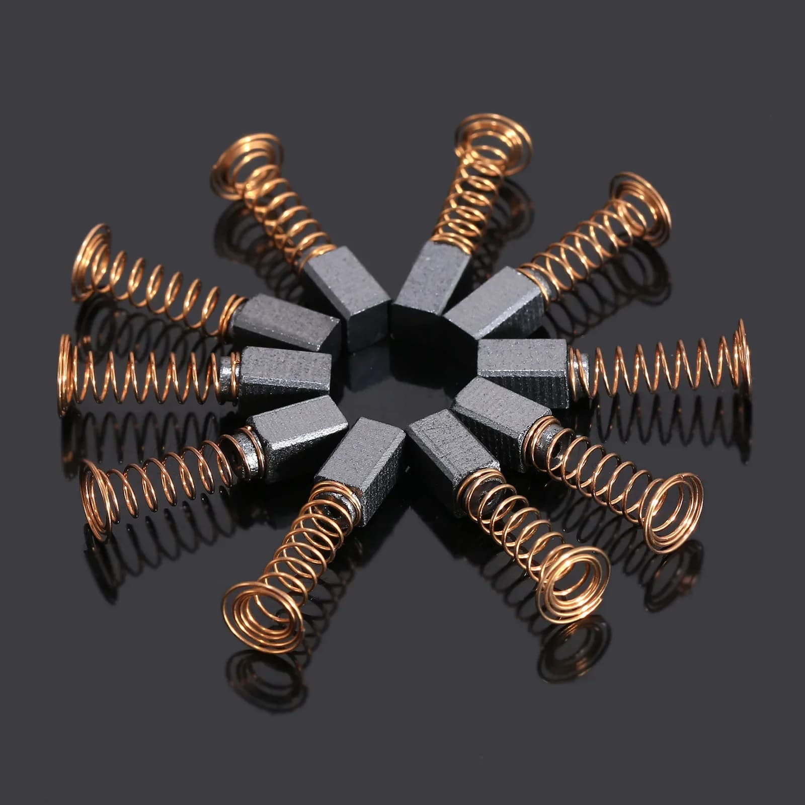 Brosses à ressort en carbone pour mini perceuse, accessoires pour outil à distance Dremel, pièces de rechange pour outil électrique générique, 5x5x8mm, 10 pièces