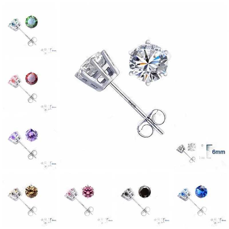 Boucles d'oreilles rondes à la mode en argent Sterling 925 véritable pour femme et fille, beaux accessoires, article de cadeau