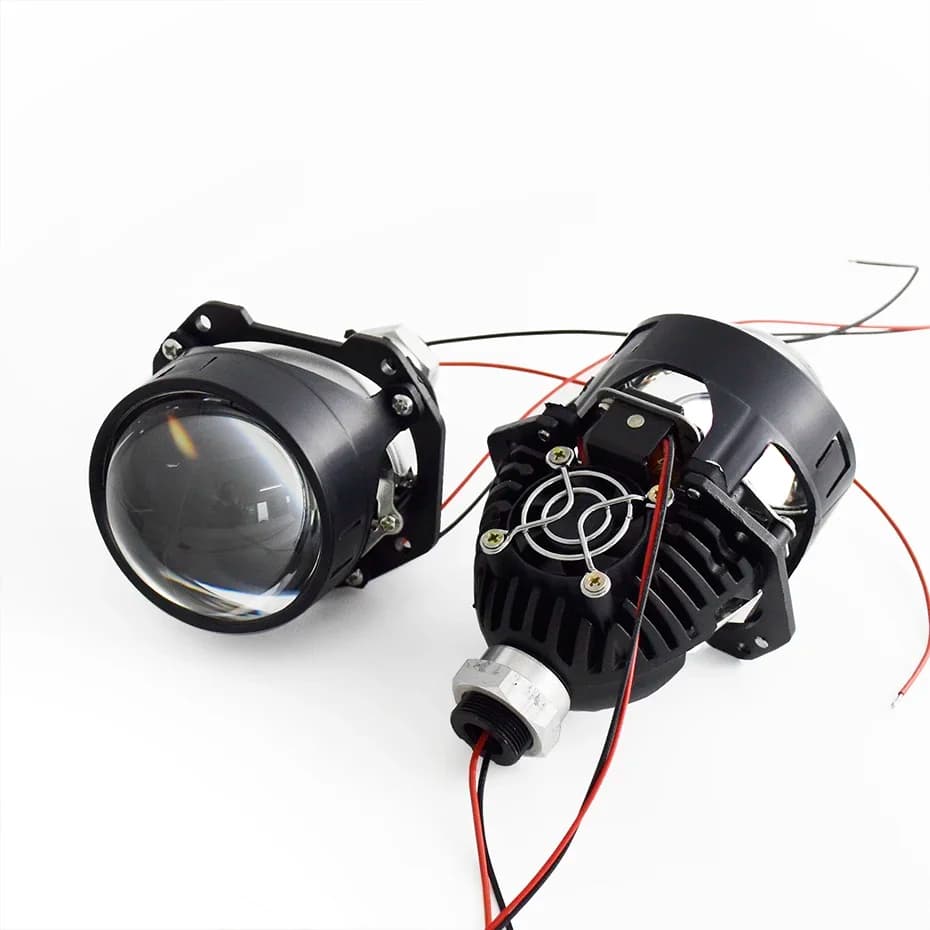 Ronan 40W 2.5 pouces Bi lentille Led pour H1 H4 H7 9005/9006 prise phare de voiture mise à niveau Kit complet avec carénages LED