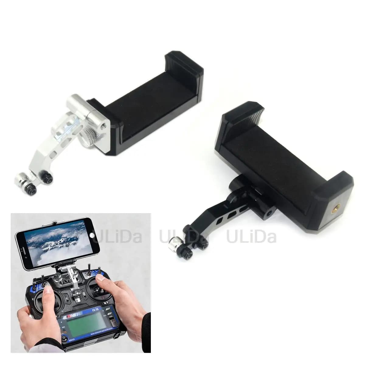 Support de télécommande, support émetteur, support de téléphone portable, Clip de support extensible pour Futaba DJI Phantom 3 Standard