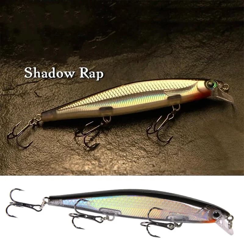 Leurre méné Élde haute qualité, appât Élde type jerkbait avec suspension pour plongée peu profonde, 1 pièce de 13g et 11cm
