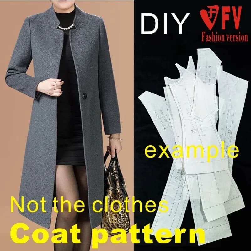 Fabrication de motifs de manteau pour femmes, coupe-vent 1:1 pour vêtements, couture, dessin BFY-167