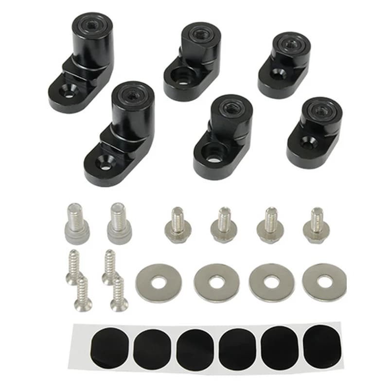 RESO-Aile arrière en aluminium anodisé pour Ford Fi.C. ST, kit de montage rapide boulonné, becquet d'aile, rallonge de hayon, extension de levage, 14-on
