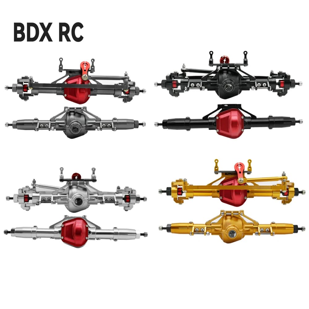 Essieu avant et arrière en métal CNC avec Base Servo pour voiture sur chenilles 1/10 RC Axial SCX10 RC4WD D90, pièces de mise à niveau