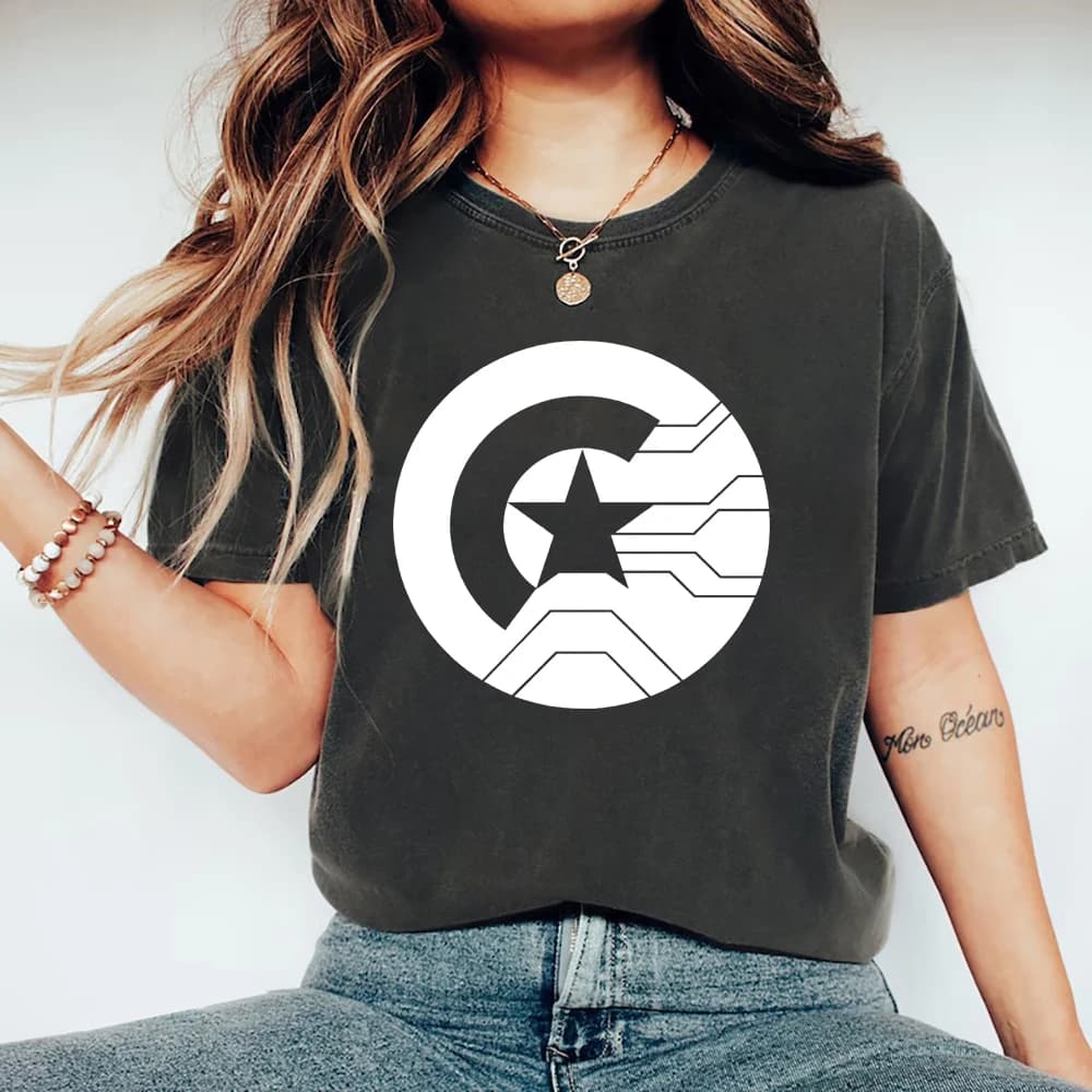 Chemise de soldat d'hiver, chemise de soldat d'hiver, Bucky Barnes, t-shirt graphique unisexe, t-shirt à manches courtes, t-shirt de super-héros, Tops décontractés