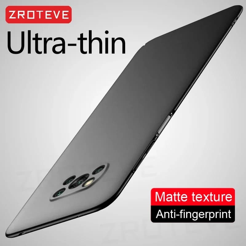 Pour PocoX3 NFC ZROTEVE mince mat dur PC couverture pour Xiaomi Poco X3 X4 X5 X6 Pro Xiomi Pocophone F3 F4 GT F5 PocoX5 étuis globaux