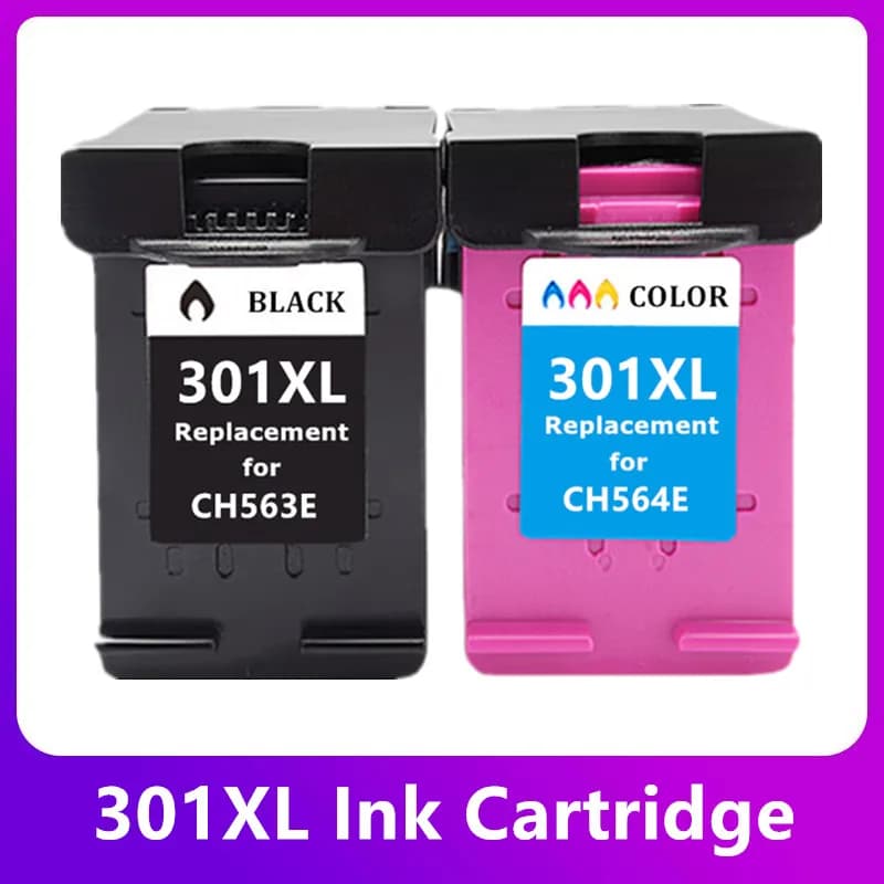 Cartouche d'encre reconditionnée pour HP 301 XL HP301 301XL Deskjet 2050se 2054A 1050se 3050se 3050A 3052A Envy 5530