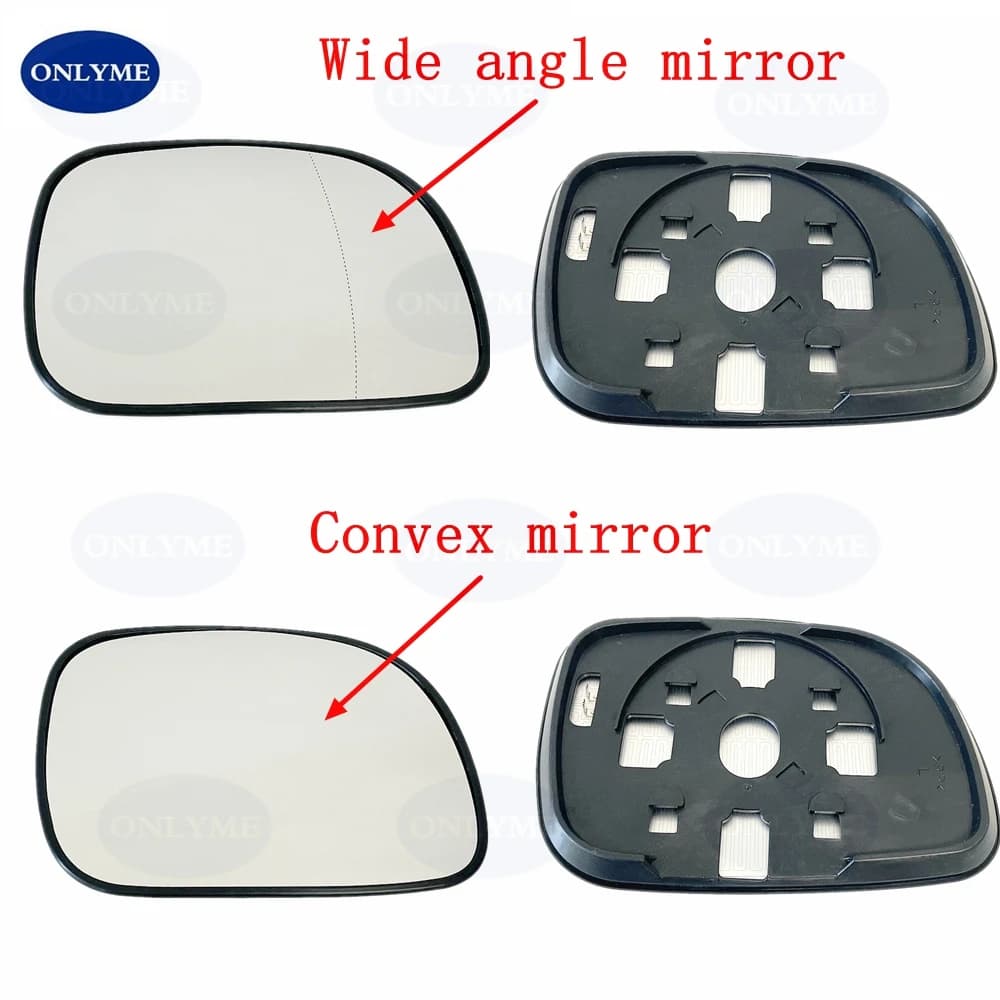 Verre de miroir chauffant convexe grand Angle pour voiture Suv, pour Chrysler Grand Voyager 1996 1997 1998 1999 2000 2001 2002 2003 2004 2005 2006