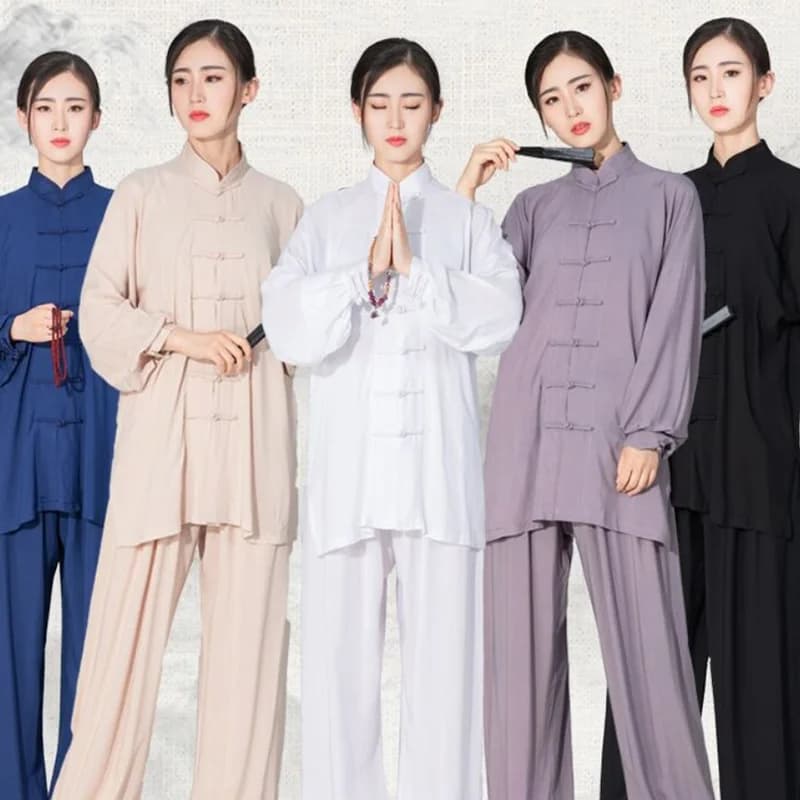 USHINE – uniforme Taichi Wushu en coton, 6 couleurs, vêtements d'entraînement Kungfu pour enfants et adultes, costume WingChun d'arts martiaux, 110cm-190cm