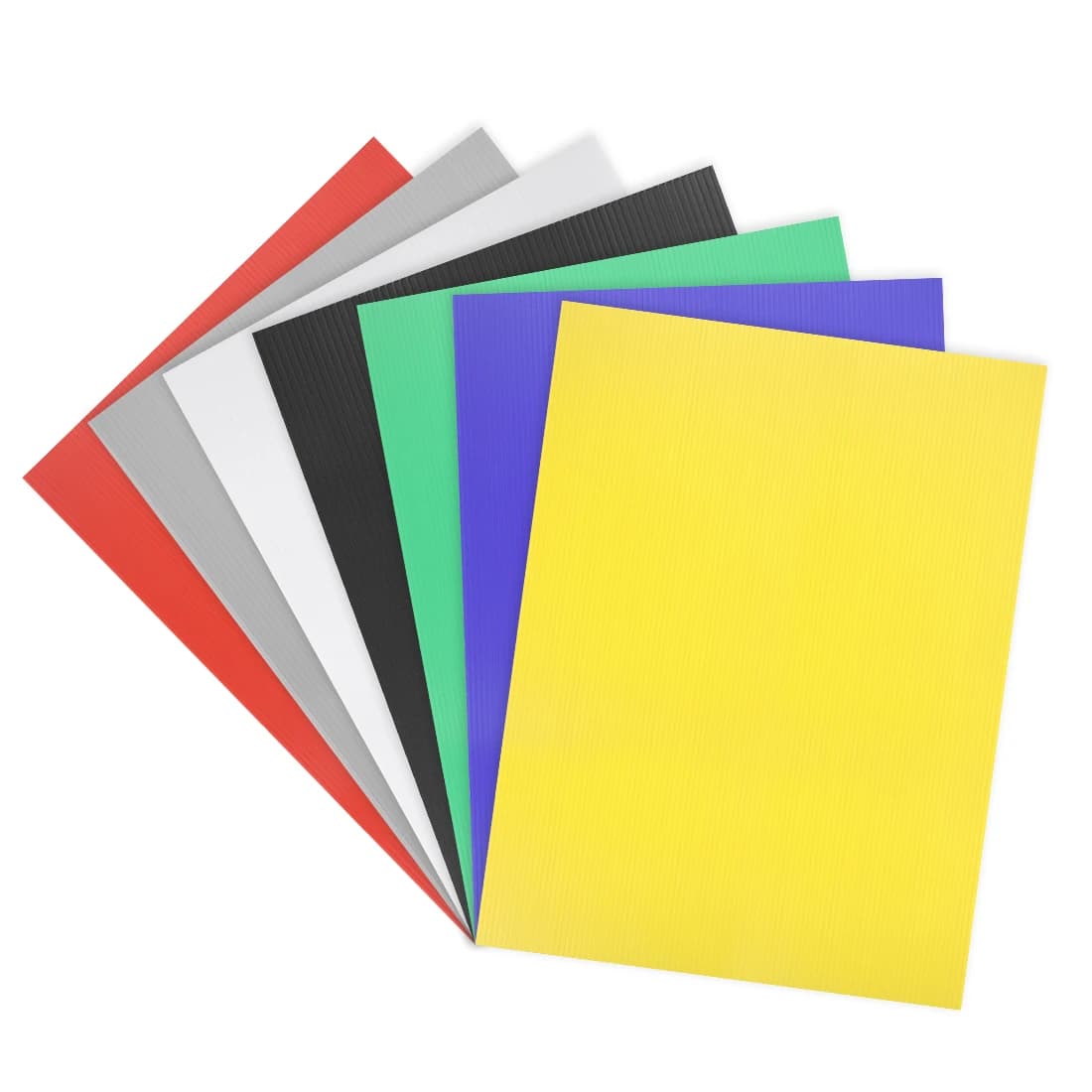 Panneau en plastique ondulé de 30x40cm, 5 pièces, panneaux de pelouse vierges optiques de 3mm, plaque décorative