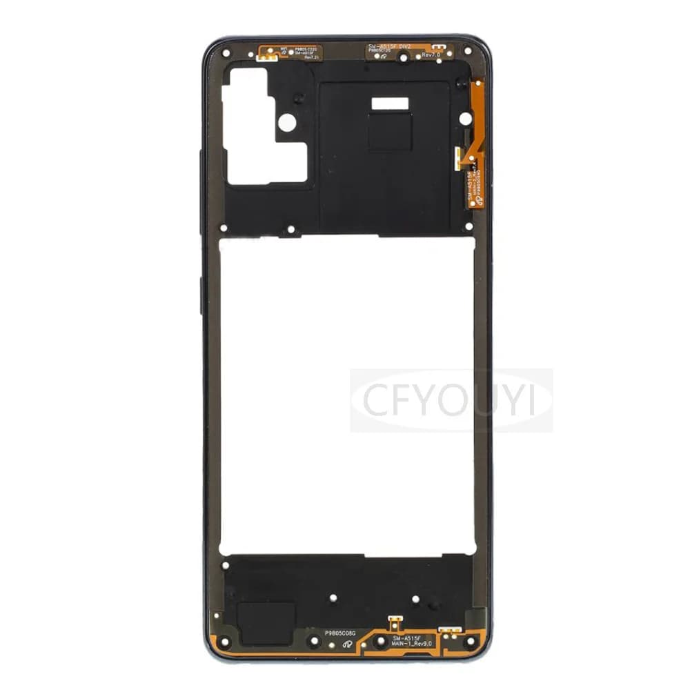 Nouvelle pièce de réparation pour châssis de coque intermédiaire (plastique) pour Samsung Galaxy A51 SM-A515 A515