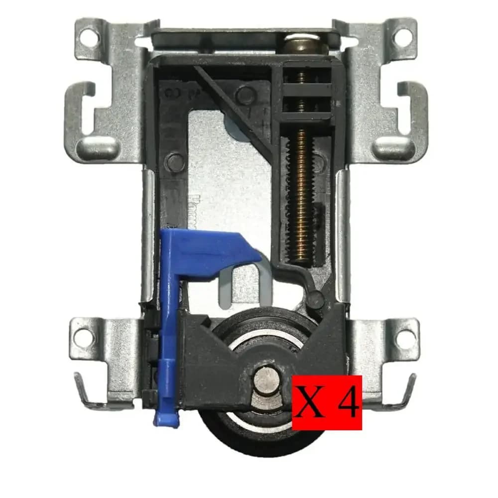 Rouleau inférieur de porte coulissante en bois, mise à niveau, pour porte coulissante, roue inférieure, 4 pièces