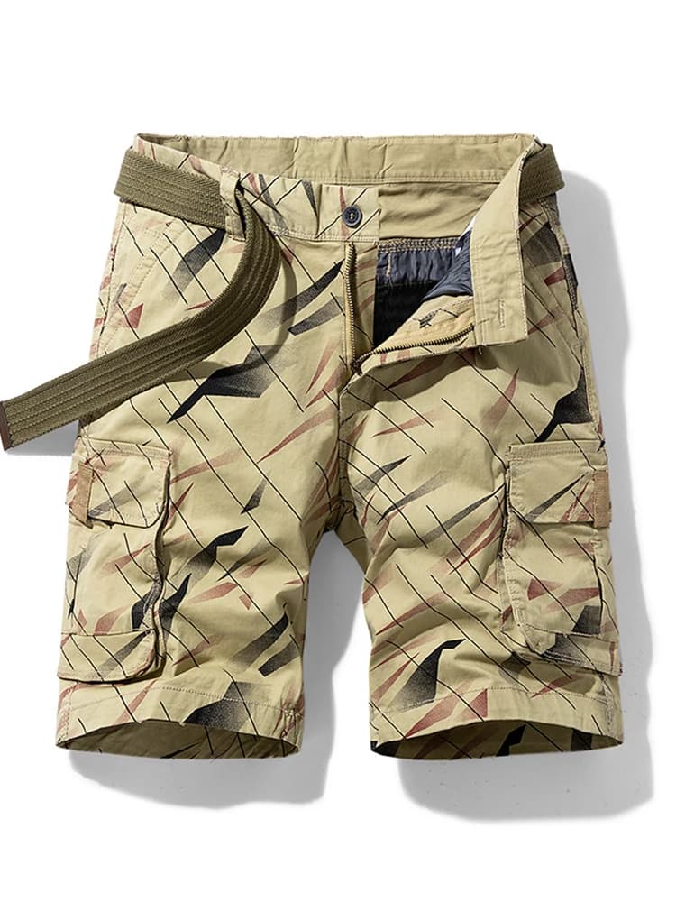 Short Cargo tactique en coton pour hommes, nouvelle mode kaki décontracté multi-poches, pantalon court ample, militaire de l'armée, été