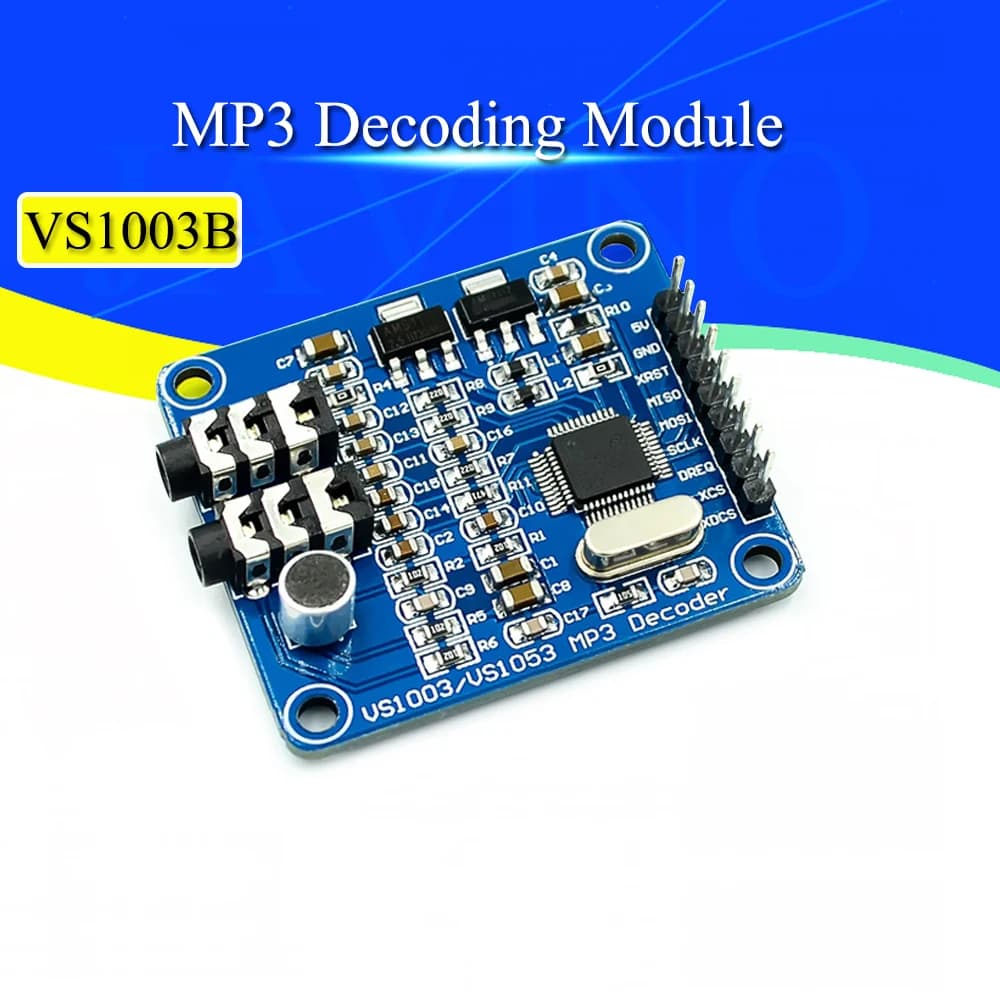 Carte de développement de microcontrôleur STM32, technologie de décodage MP3, tête de microphone, accessoires, VS1003B, VS1053