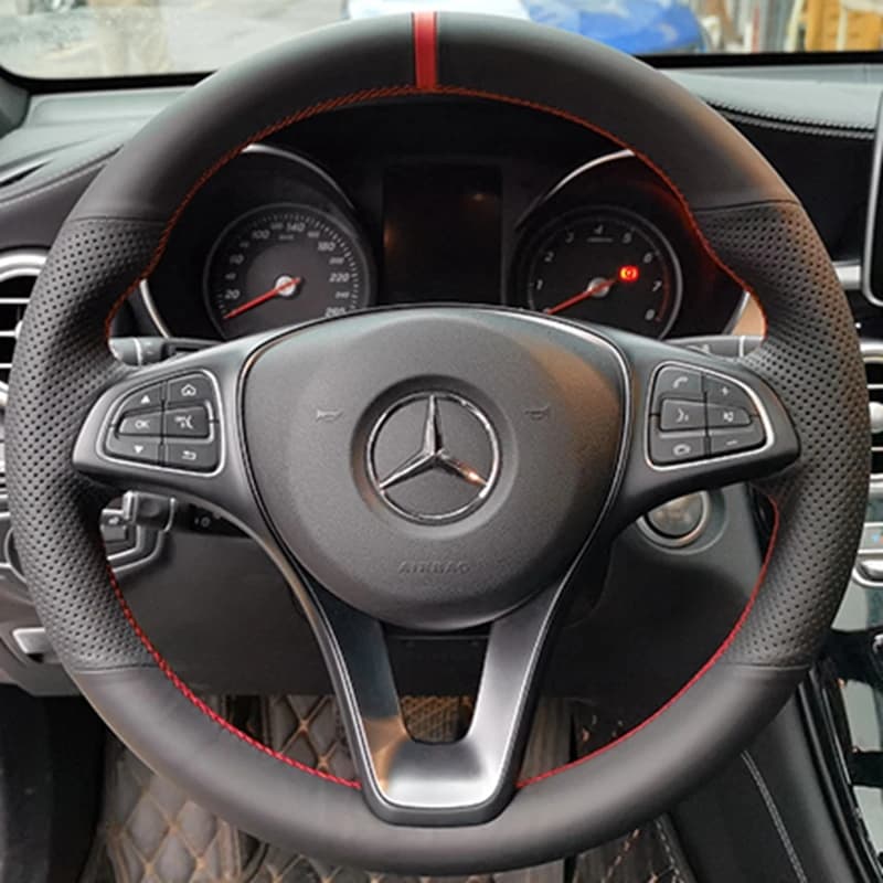 Juste de volant de voiture en similicuir noir, bricolage, tresse, usure, Mercedes-Benz Vito III W447, 2015-2020