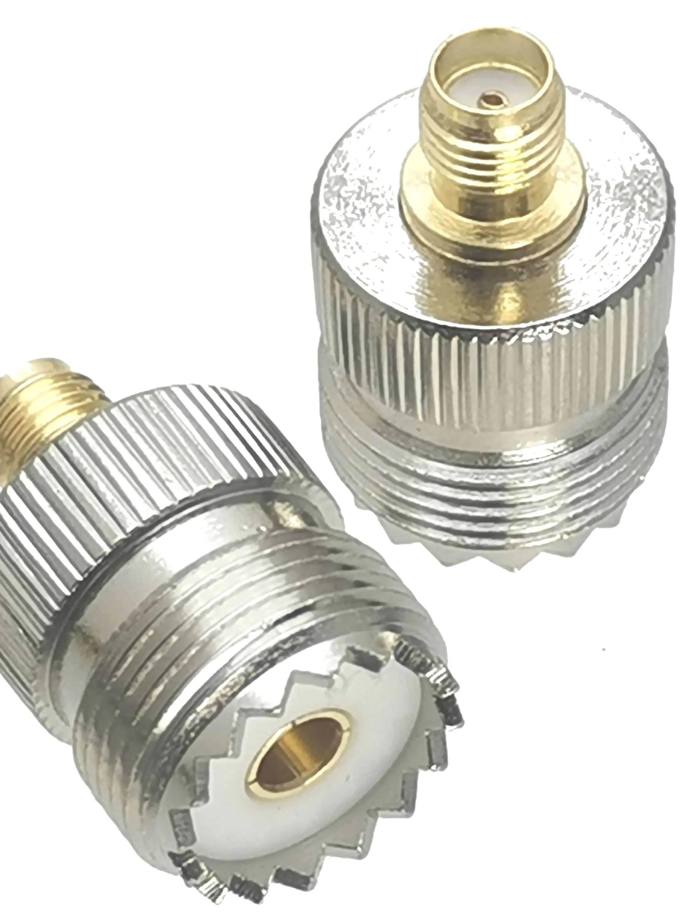 Adaptateur convertisseur de connecteur RF UHF SO239 SO-239, prise femelle vers SMA femelle, 1 pièce