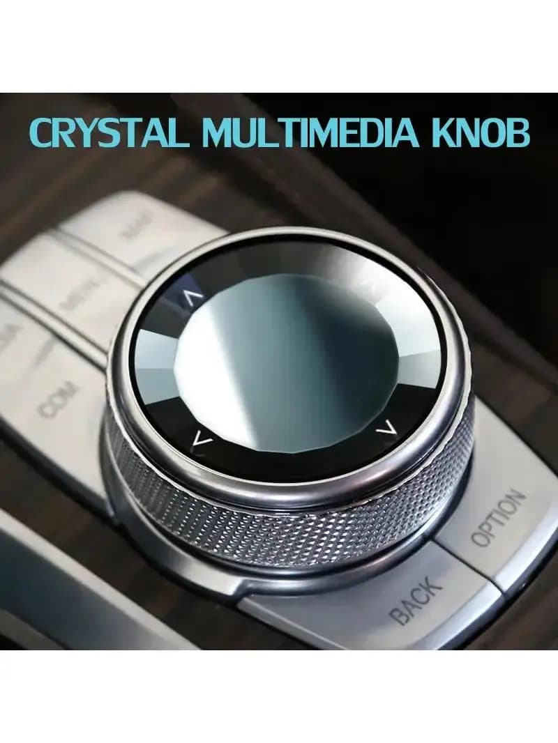 Bouton de limitation de voiture multimédia, garniture de couverture en cristal pour BMW Série 1, 3, 5, 6, 7, F20, F21, F06, F12, F07, F11, F18, F25, F26 Bery Tage, 1PC