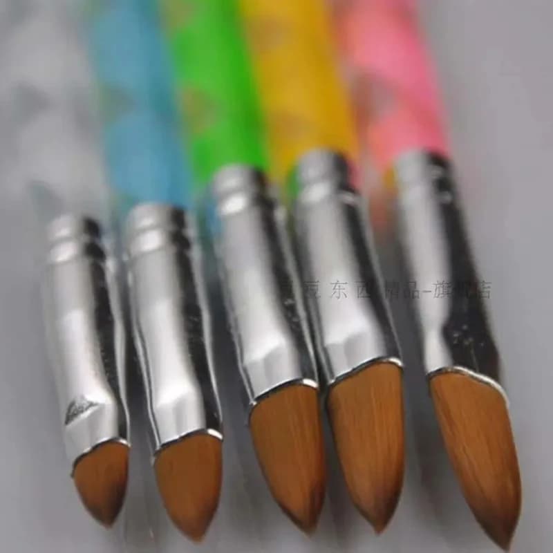 Offre spéciale de haute qualité 5 pièces mode acrylique UV Gel Nail Art constructeur brosse stylo ensemble Nail Art peinture dessin brosse manucure outils