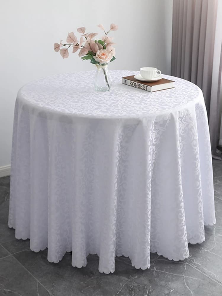 Couverture de nappe de mariage avec motif de luxe jacquard, salle à manger d'hôtel, décoration de fête d'anniversaire, design de belle apparence, durable