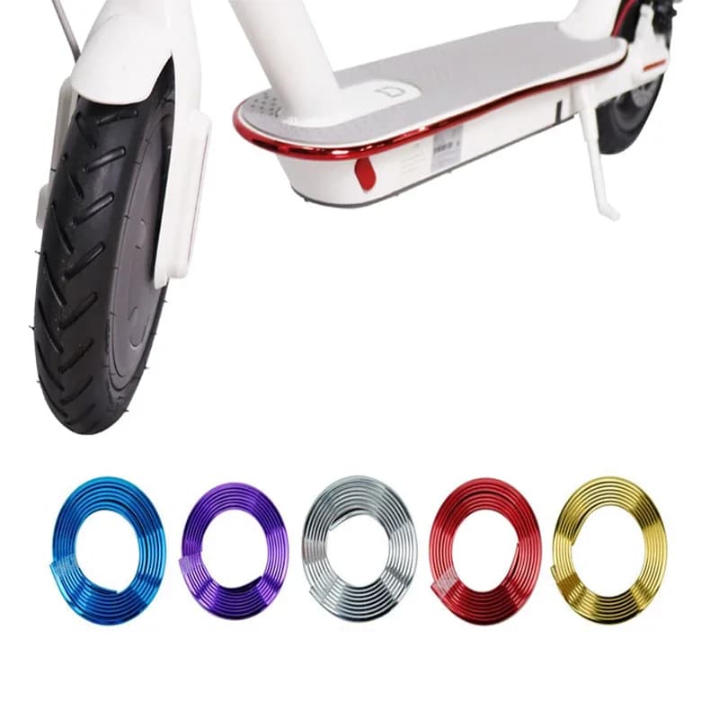 1 pièce bandes de protection de la carrosserie du Scooter pour Xiaomi Mijia M365 Pro, bandes décoratives de pièces de Skateboard électrique, de voiture et de Scooter
