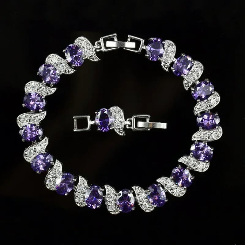 Bracelet en cristal coloré mystérieux et exquis, porte-bonheur, bijou de fiançailles et de mariage pour la mariée, cadeau pour la fête des mères