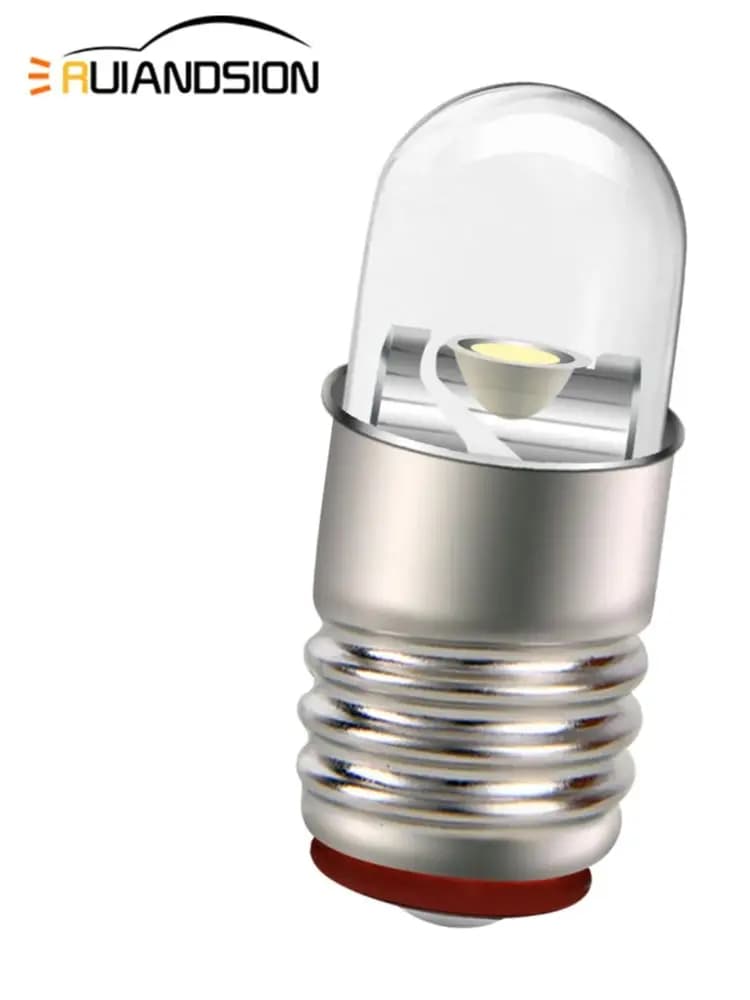 RUIANDSION 4 pièces E5 Mini lampe à vis F5 SMD ampoule ambiante Super lumineuse 100Lm DC 3V 6V 12V 24V petite ampoule LED pour l'éclairage des outils 0.1W