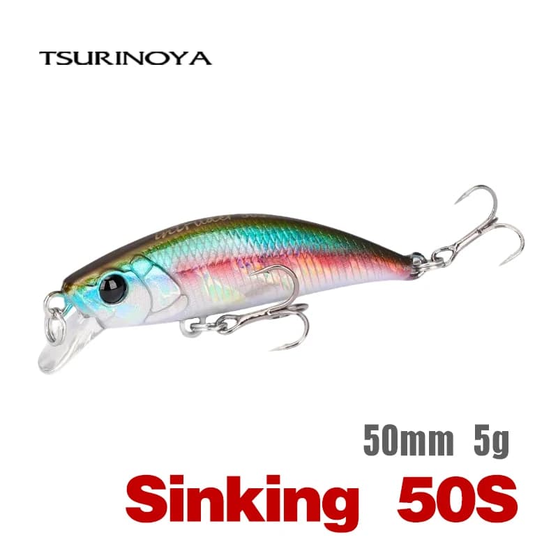 TSURINOYA 50S rivière pêche coulant bâton appât méné leurre de pêche intrus 50mm 5g truite zone ruisseau Ajing faux poisson dur appâts