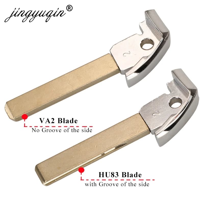 Jingyuqin HU83/VA2 lame de clé d'insertion d'urgence pour Peugeot 208 308 508 3008 citroën C4 DS4 DS5 clé de voiture vierge remplacer