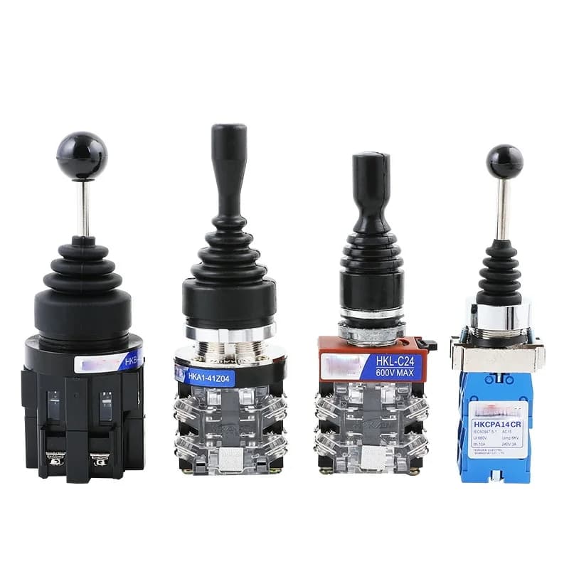 Commutateur de joystick inductrial avec verrouillage momentané, 4 positions, 4NO, auto-Cristal, anciers oscillant, commutateur croisé Monoleber HKA1, 2/4 câbles