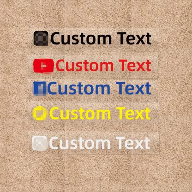 Autocollants de texte personnalisés pour Instagram Twitter YouTube Facebook et ainsi de suite décalcomanies pare-brise arrière de voiture moto livraison directe