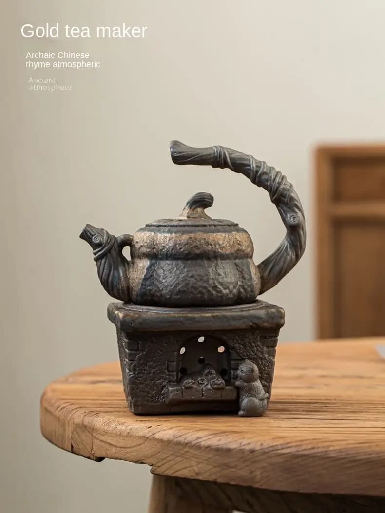 Ensemble de tasses à thé rétro japonaises, sous-verre en polymères de thé, tasses à thé, tasses à thé Kombucha, ustensiles de cérémonie du thé, brasero à isolation thermique, S/05 er, Vermont