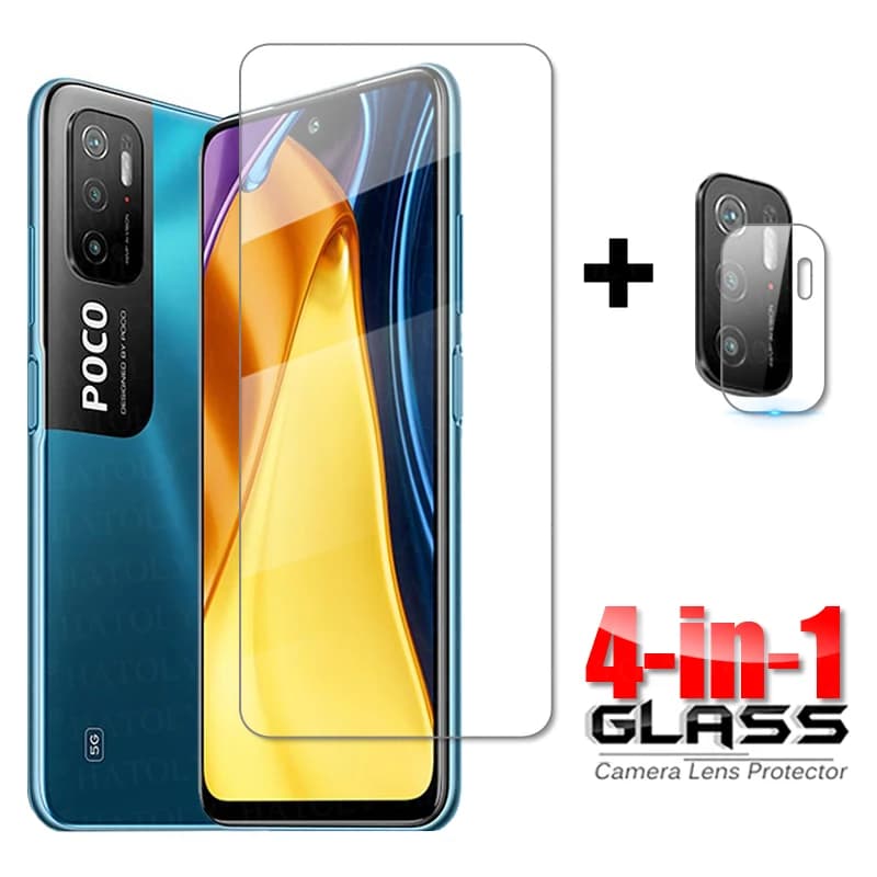 Verre sur Poco M3 Pro 5G verre trempé entièrement clair pour Xiaomi Poco M3 Pro 5G protecteur d'écran d'appareil photo Poco M3 Pro 5G verre d'objectif