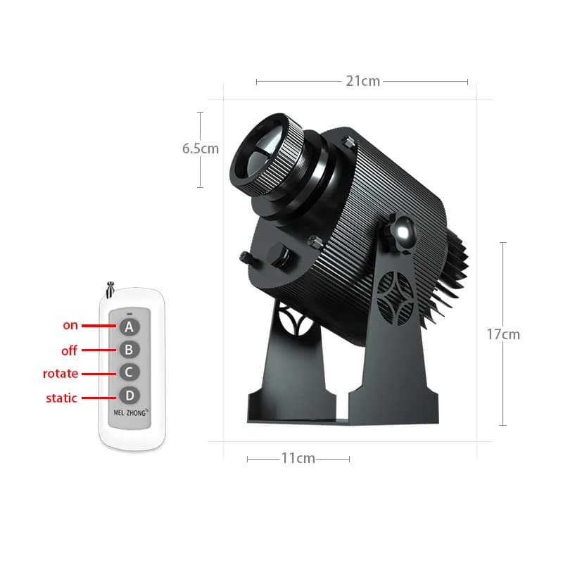 Projecteur Gobo Led avec Logo personnalisé, panneau Hd, utilisation intérieure/extérieure, étanche Ip67, lampe de porte de Projection d'image publicitaire rotative