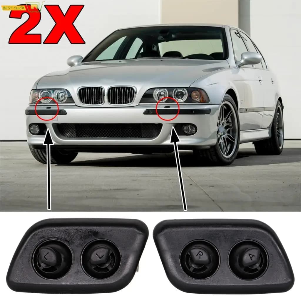2 buses de lave-phare gauche et droite pour BMW Série 5 E39 525i 525iT 528i 528iT 530i 540i 540iT 61678360662 61678360661