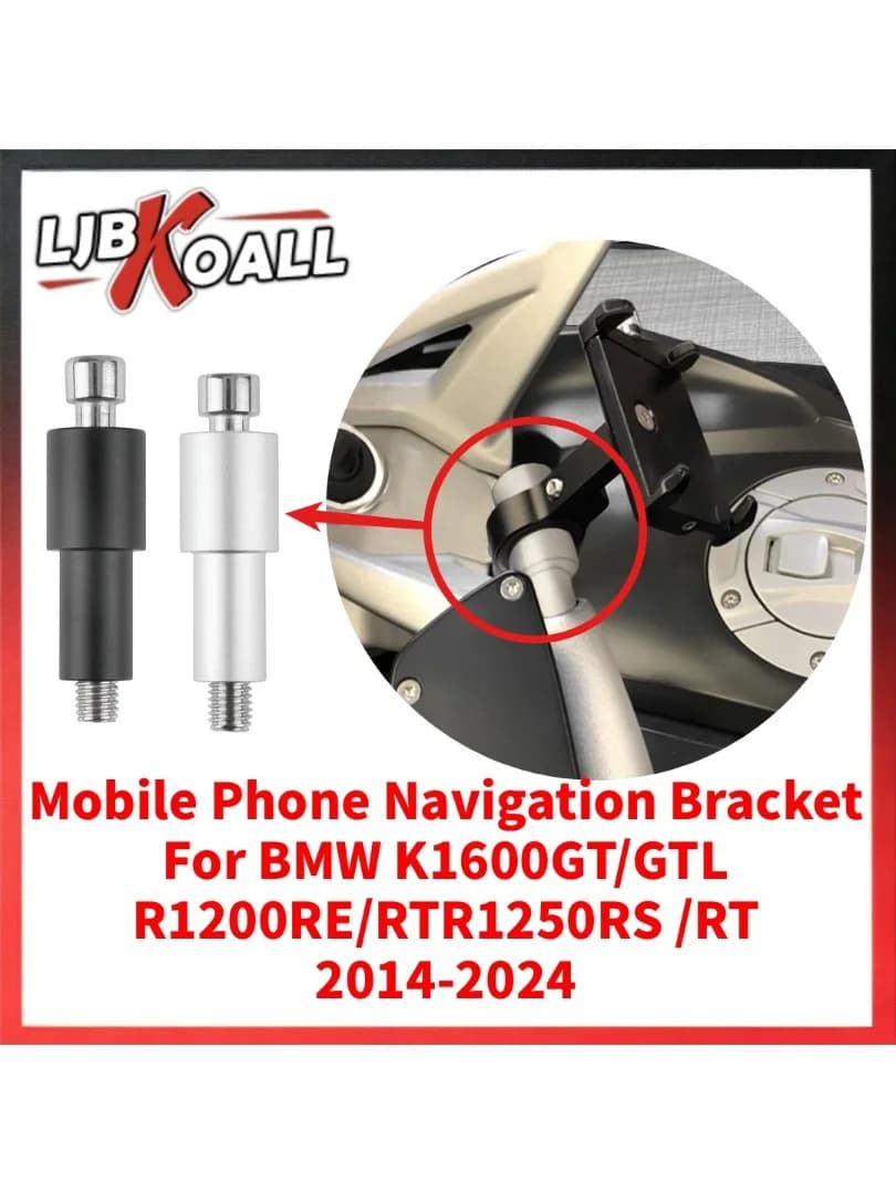 Support de navigation pour téléphone portable pour moto, pour BMW K1600GT/GTL R1200RE/RT R1250RS /RT 2014-2024, tige d'extension