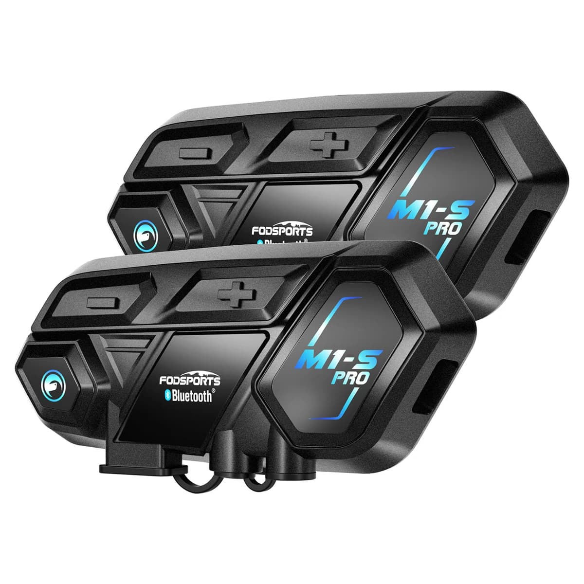 Casque Bluetooth pour moto Fodsports, interphone pour 10 motards, M1-S Pro, interphone sans fil, connexion APP