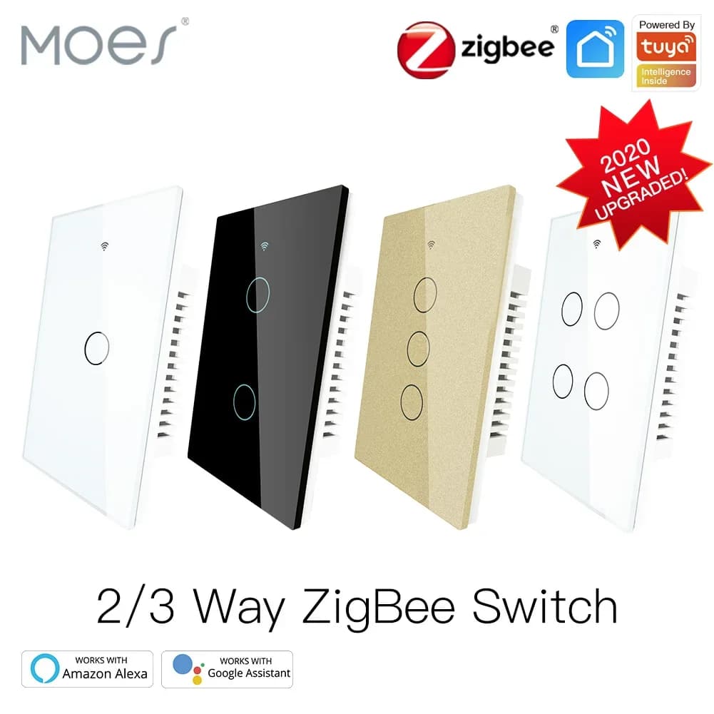 Zigéquation-Joli d'éclairage intelligent, écran tactile mural américain, melon al, pas de melon al, pas de puzzles itor,Tuya Smart Life, nous-mêmes avec Alexa,Google airies