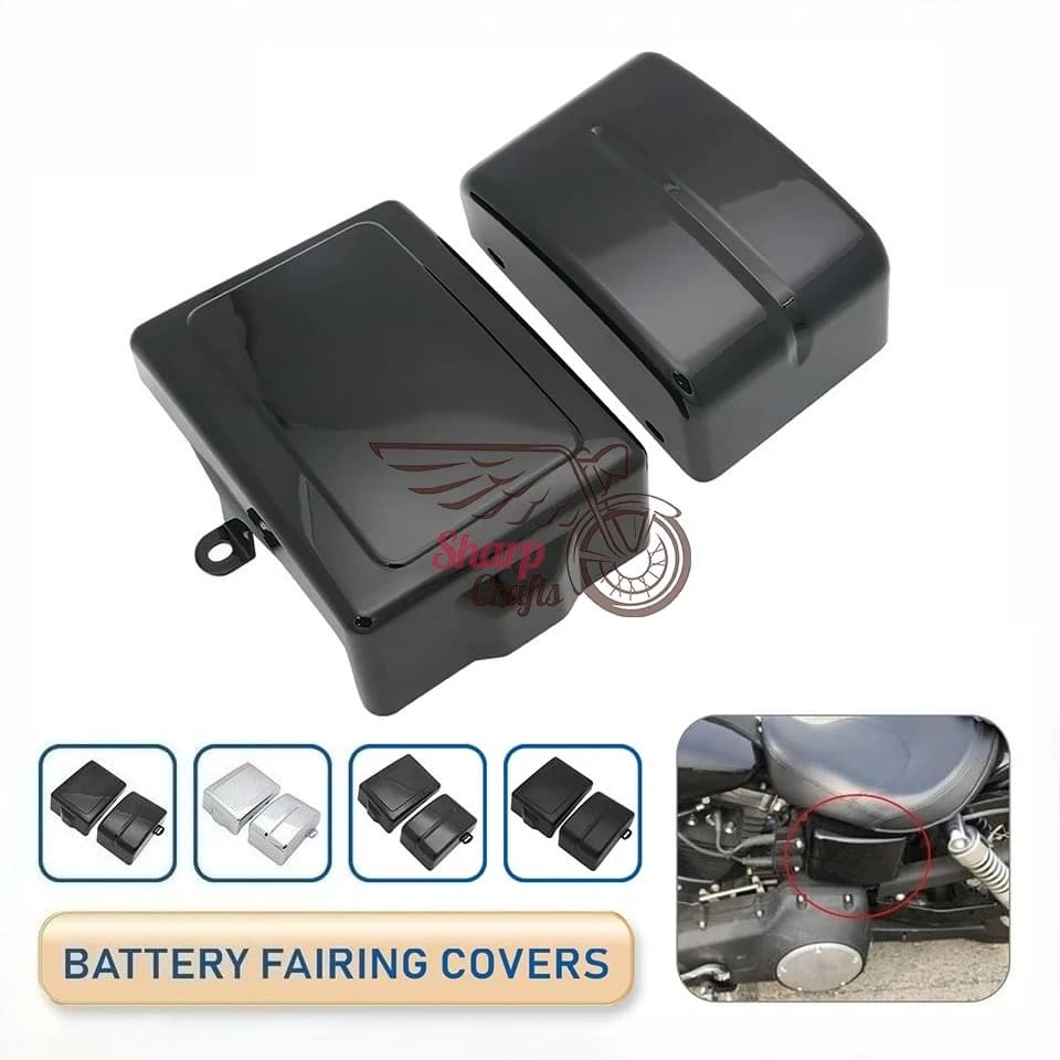 Couvercles de carénage latéral de batterie de moto, Harley ocia Street, Fat Bob, Switchback, Super Wide, FXDF, FLD, FXD, FXDB, FXDWG, 2 pièces