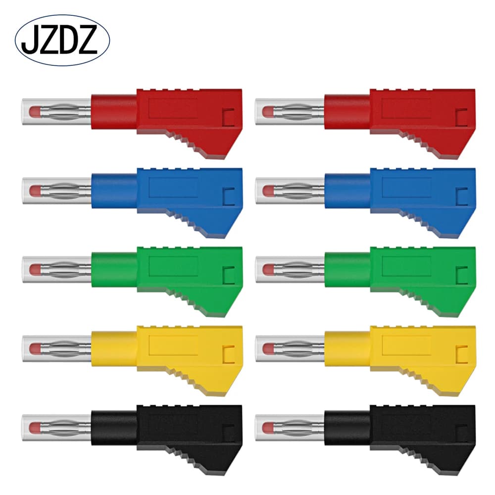 JZDZ-Gels de sécurité rétractables, 4mm, 10 pièces, empilables, connecteurs électriques, bricolage, outils d'assemblage, dividende 10043