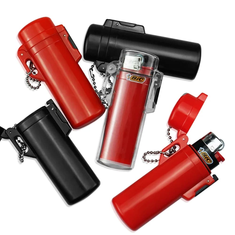 Boîtier de briquet étanche en plastique de haute qualité, manchon de briquet à gaz et à huile pour briquet BIC J3, accessoires pour fumer, Gadget cadeau pour hommes