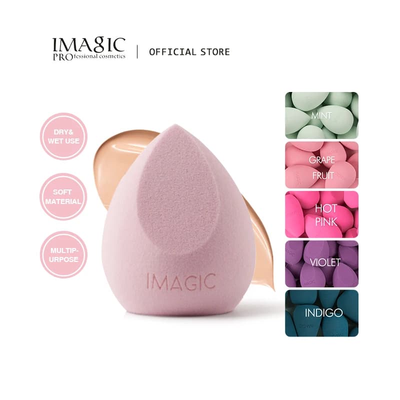 IMAGIC – éponge de maquillage en poudre bouffante, lisse, pour fond de teint pour femmes, outils de maquillage de beauté, forme de mélange de gouttes d'eau