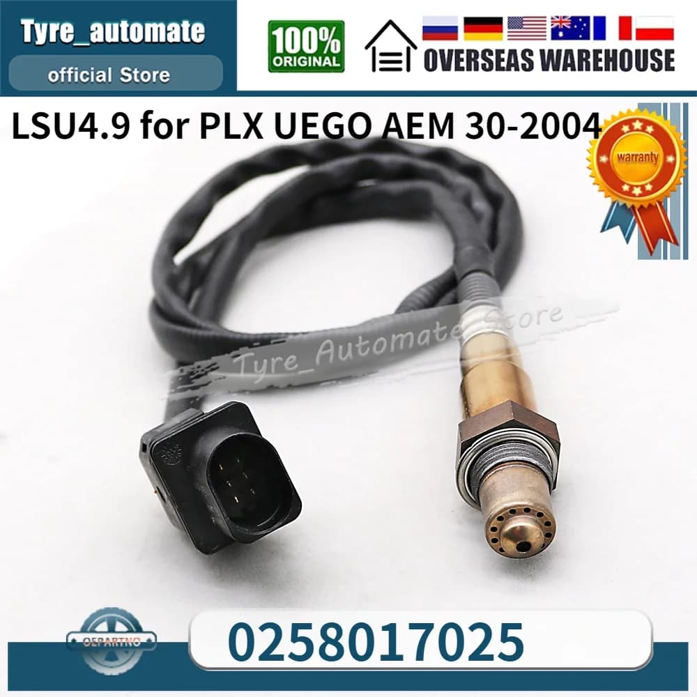 0258017025 Capteur d'oxygène Lambda à large bande LSU4.9 pour PLX UEGO AEM 30-2004