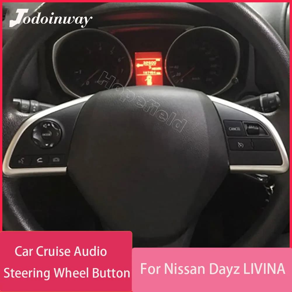 Bouton de Volant de Voiture pour Nissan Dayz 2014 Livina 2019, Régulateur de Vitesse, Limitation, Audio, Radio, Joli de Volume, Accessoires