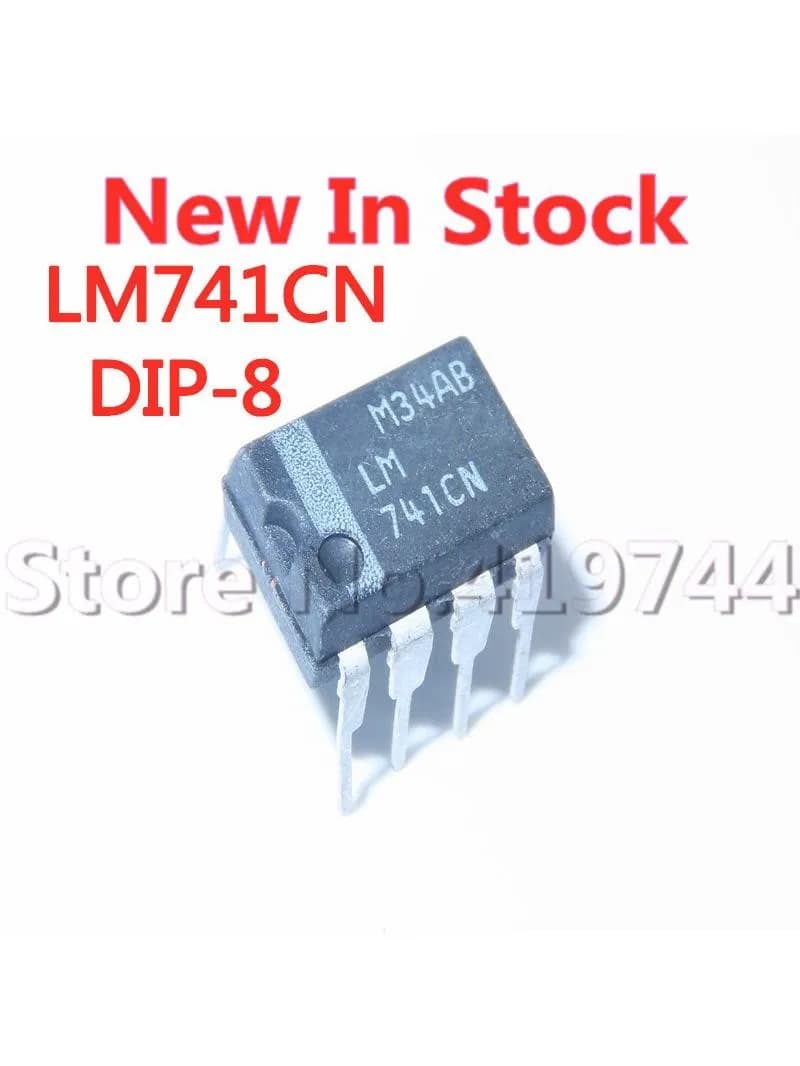 Puce d'amplificateur opérationnel DIP-8 LM741CN, 5 pièces/lot, LM741, nouveau, Original, en Stock