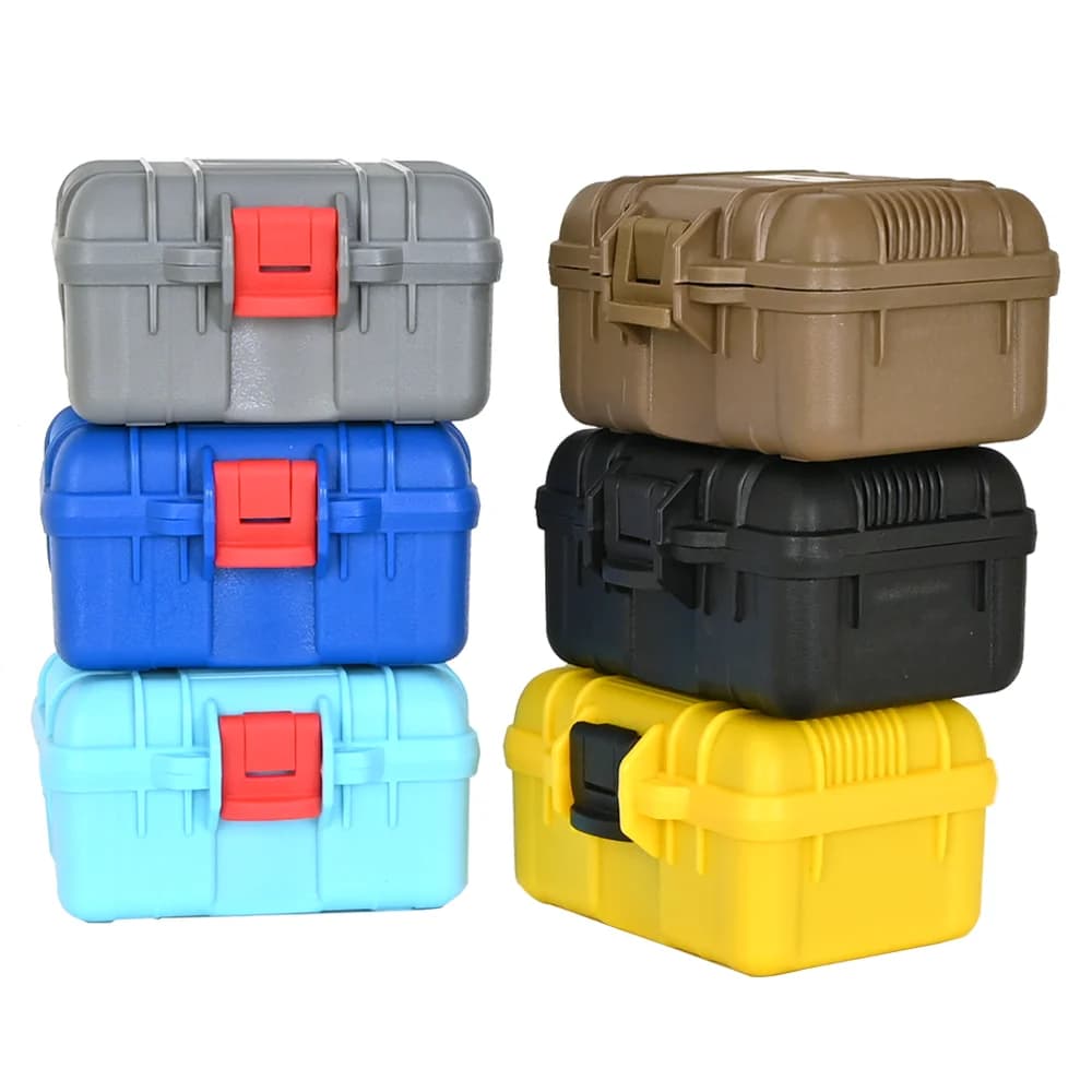 Boîte à Outils en Plastique Scellée et Étanche pour Équipement, Étui Antichoc de Protection de Sécurité, Valise de Rangement Portable pour Camping en Plein Air